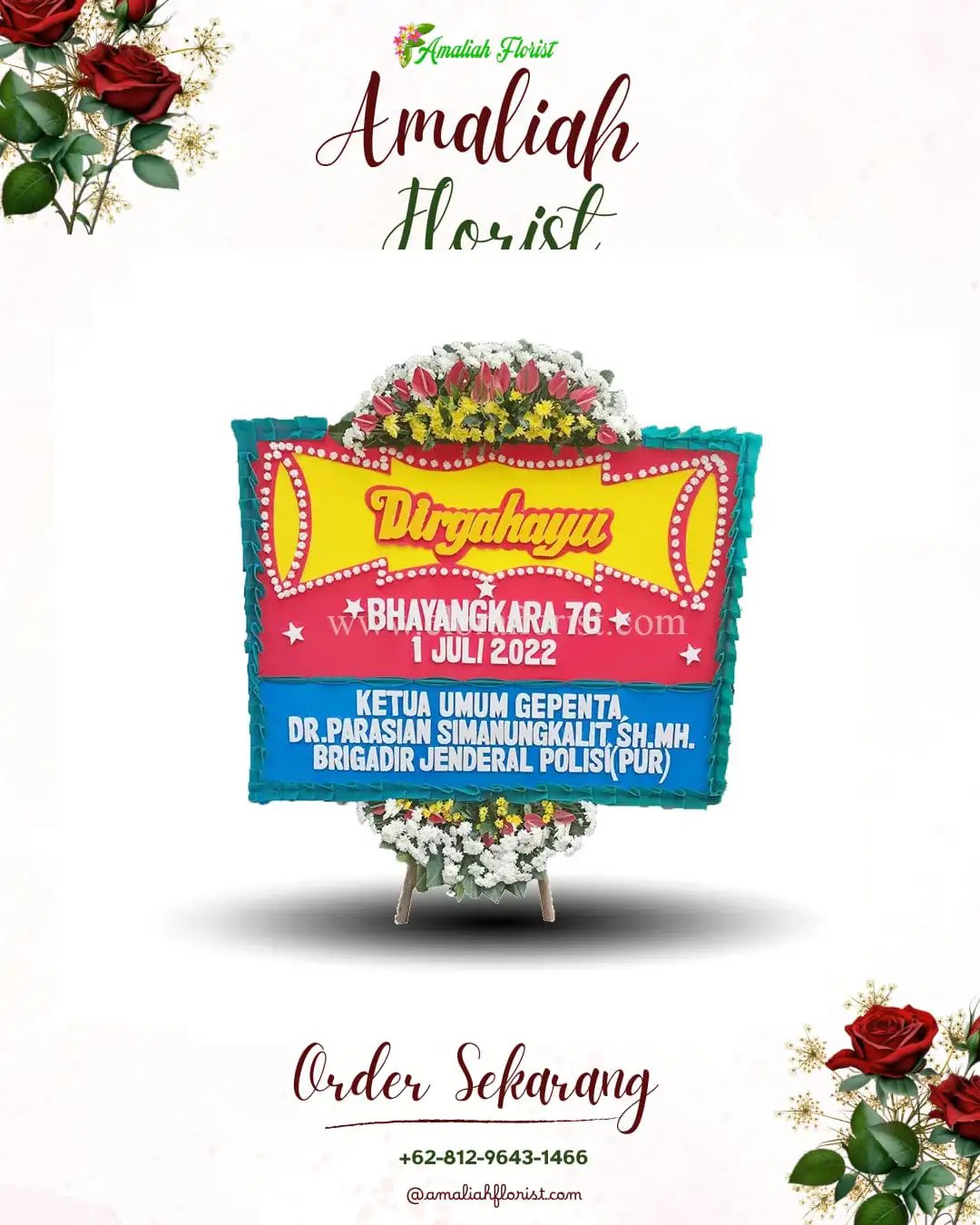 Papan Bunga HUT Ulang Tahun Lolak